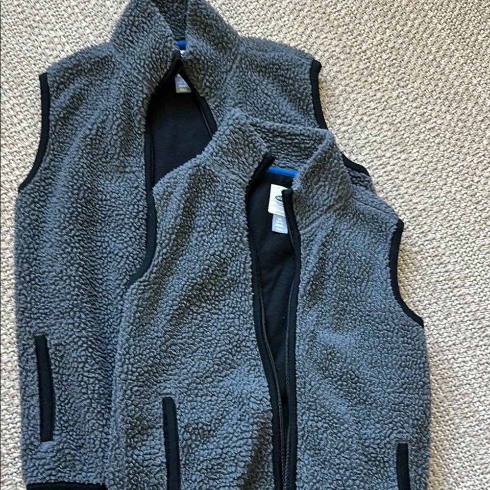 Gray Fleece Vests
